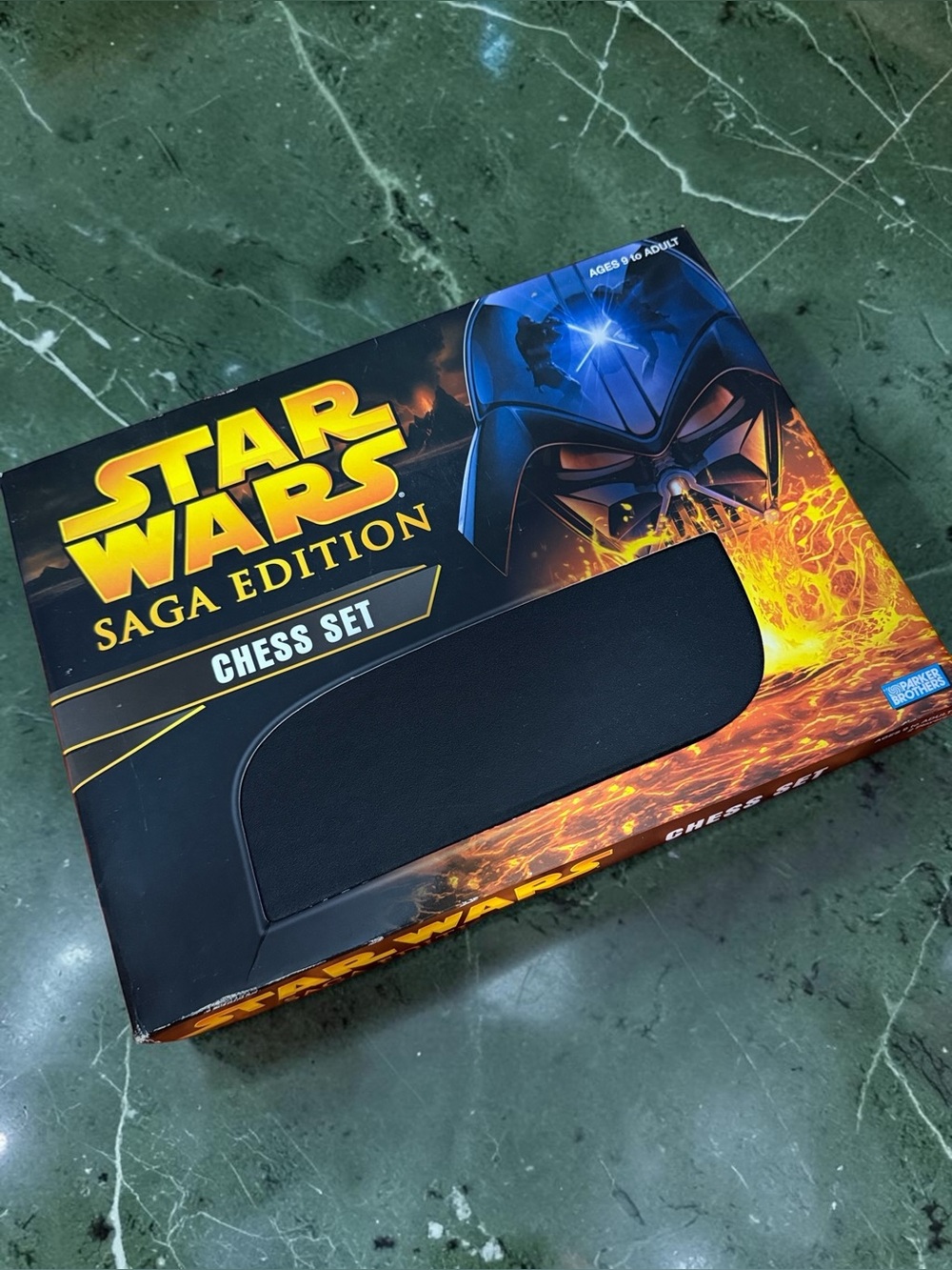 Star Wars Saga Edition Chess Set - Black and Orange Artwork - 2004 Edition